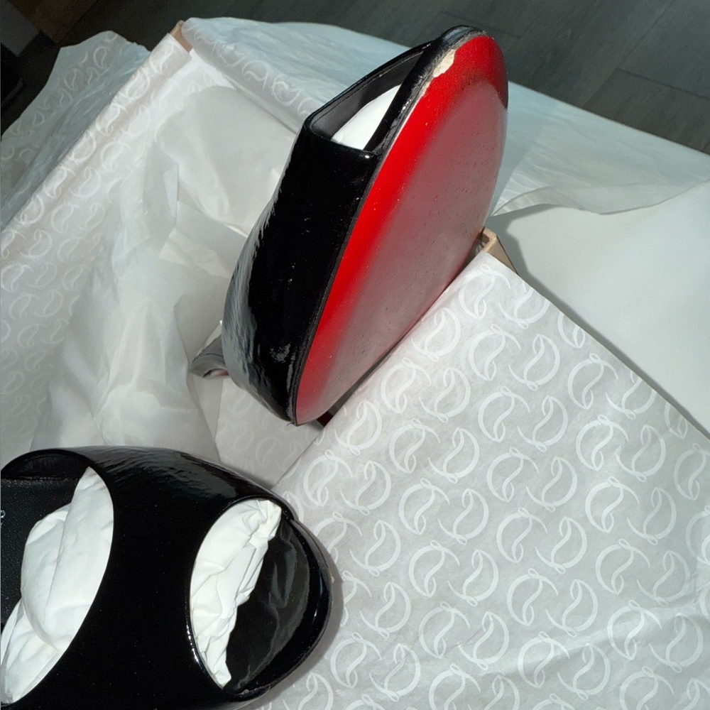 Christian Louboutin Me Dolly Peep Toe Slide Sandal - Picture 12 of 14